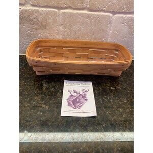 1993 Longaberger Cracker Basket with Liner EUC